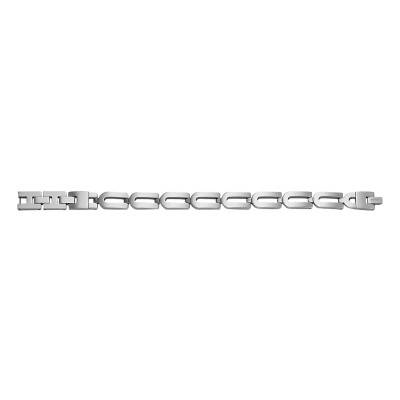 Heritage D-Link Steel Chain Bracelet, Length 18 cm to 19,50 cm, Width 10,80 mm - Fossil