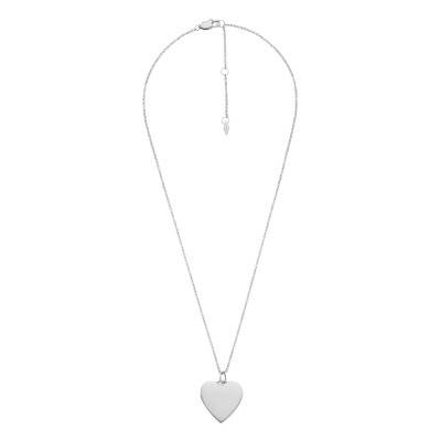 Drew Heart Steel Necklace, 40.6 cm - Fossil