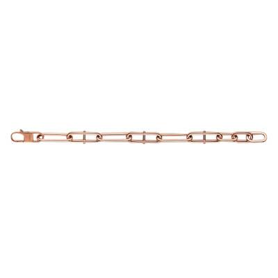 Bracelet Heritage D-Link en Acier Rosé, Longueur 16,5 cm à 19 cm, Largeur 8,00 mm - Fossil