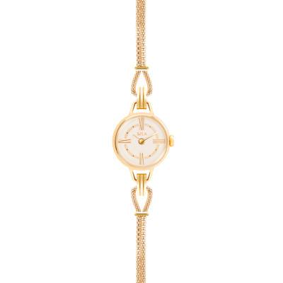 Yellow Gold-Tone Interchangeable Bracelet Watch & Jewelry Chain - Sila Paris