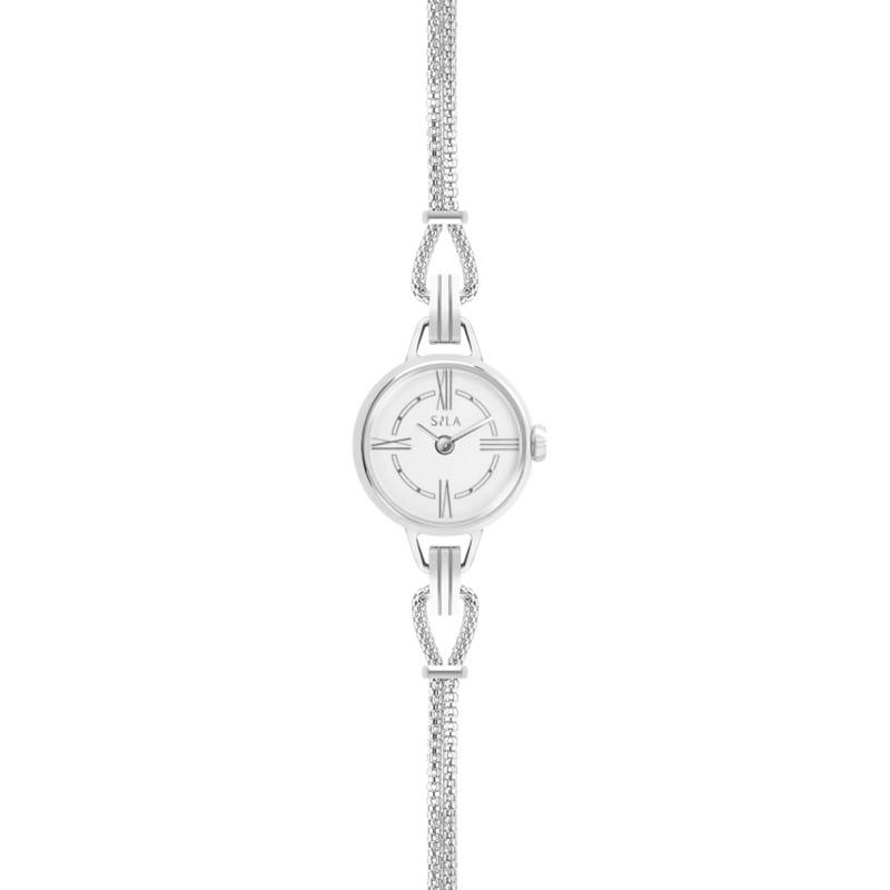 Watch with Interchangeable Steel & Jewelry Chain Strap - Sila Paris