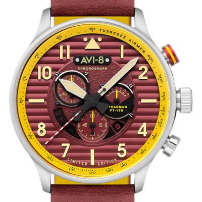 Montre Flyboy Tuskegee Chronograph Limited Edition AV-4109-02 - Avi-8
