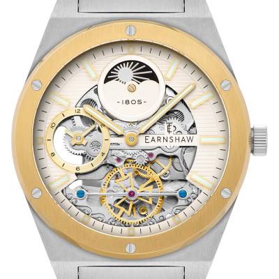Montre Drake Dual Time Automatic White Gold ES-8291-33 - Thomas Earnshaw