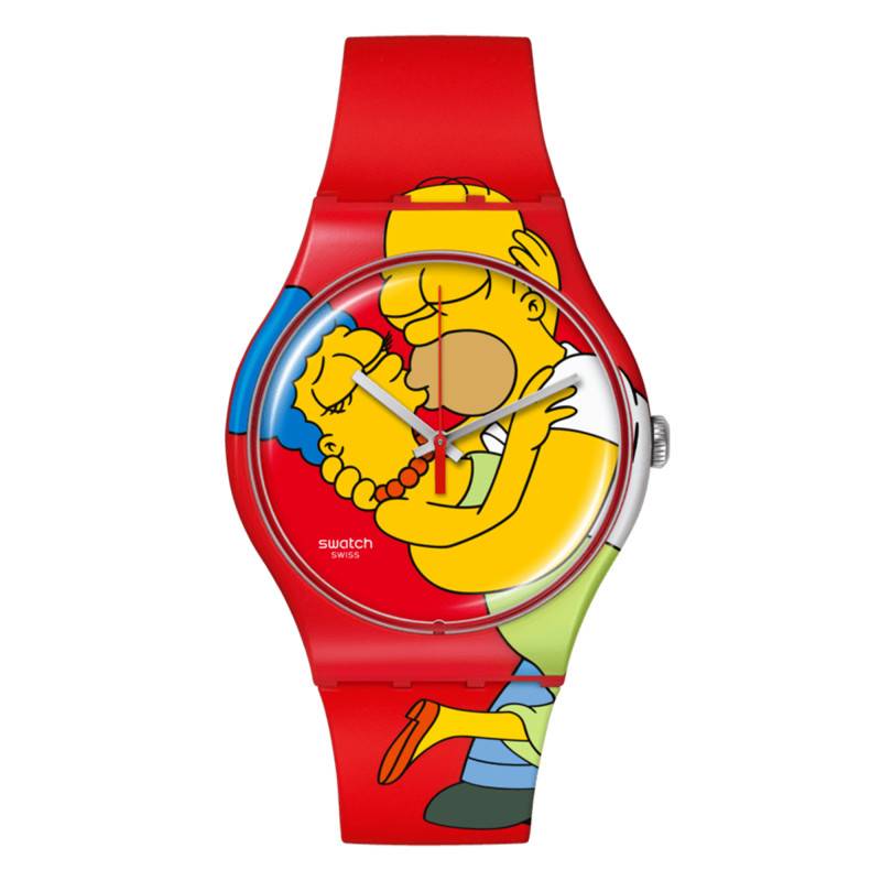 Swatch x The Simpsons Sweet Embrace SO29Z120 Watch - Swatch