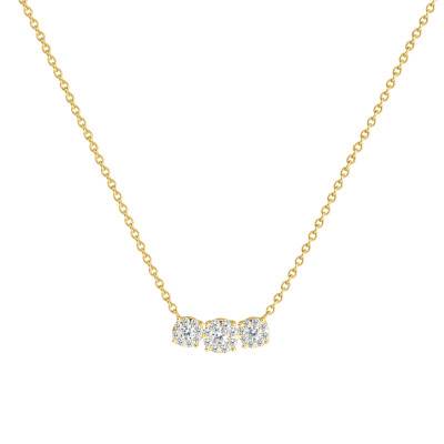Collier Or Jaune 750 et Diamants 0,35 ct GSI2, Longueur 40 cm - Diamond Lady