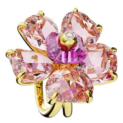 Bague Cocktail Florale en Métal Doré & Cristaux - 5657279 - Swarovski