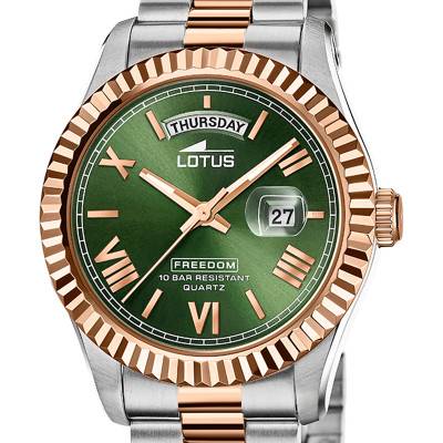 Green & Rose-Gold Freedom 18856/3 Watch - Lotus