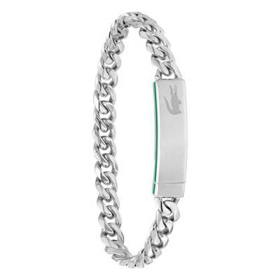 Bracelet Gourmette Baseline en Acier - 2040081S, Longueur 19 cm - Lacoste