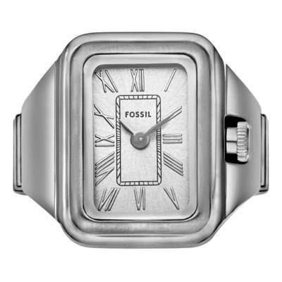 Silver Rectangle Raquel Ring Watch - ES5344 - Fossil