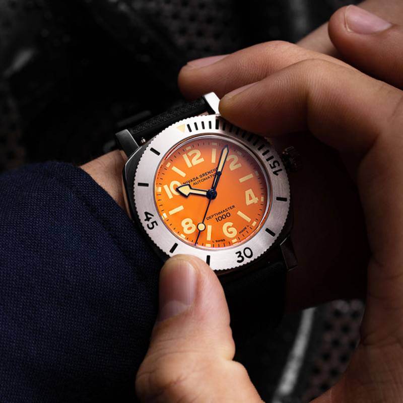 Montre orange fashion