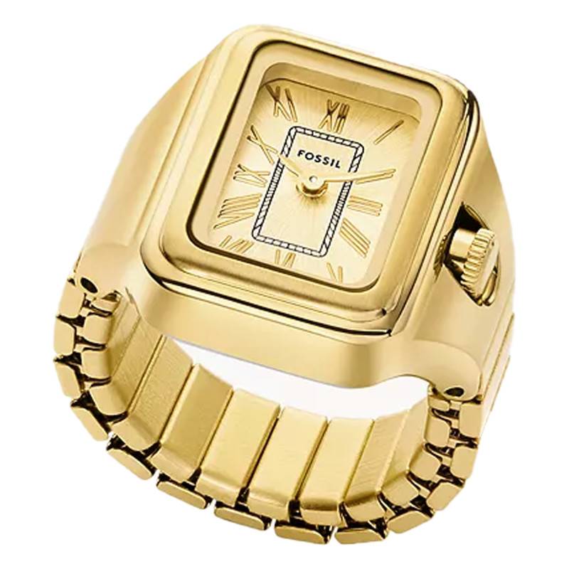 Gold Rectangle Raquel Ring Watch - ES5343 - Fossil