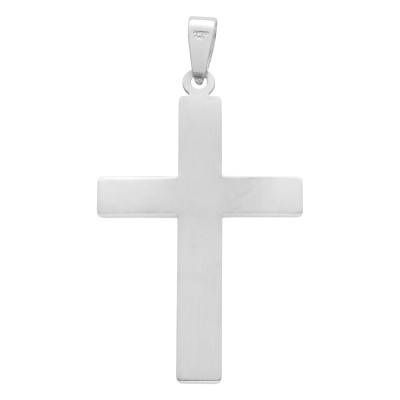 925 Silver Hammered Cross Pendant - Vandona