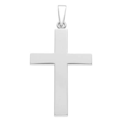 925 Silver Hammered Cross Pendant - Vandona
