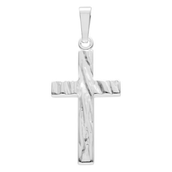 Pendentif croix ajouré fine colombe argent 925 | vente en ligne sur