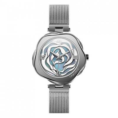 Coffret montre Série R Quartz Argentée Denmark Rose - Ciga Design