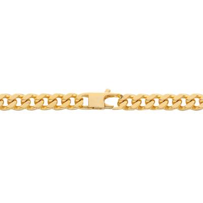Chaîne Maille Gourmette, Plaqué Or Jaune, Longueurs 55 ou 60 cm, Largeur 4,00 mm - Manillon