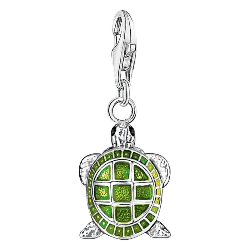 Turtle Charm Pendant in 925 Silver & Enamel - 0837-007-6 - Thomas Sabo