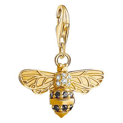 Pendentif Charm Abeille en Plaqué Or Jaune & Pierres Bicolores - 1449-414-39 - Thomas Sabo
