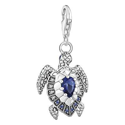 Pendentif Charm Tortue en Argent 925 & Pierres Bicolores - 1897-667-1 - Thomas Sabo