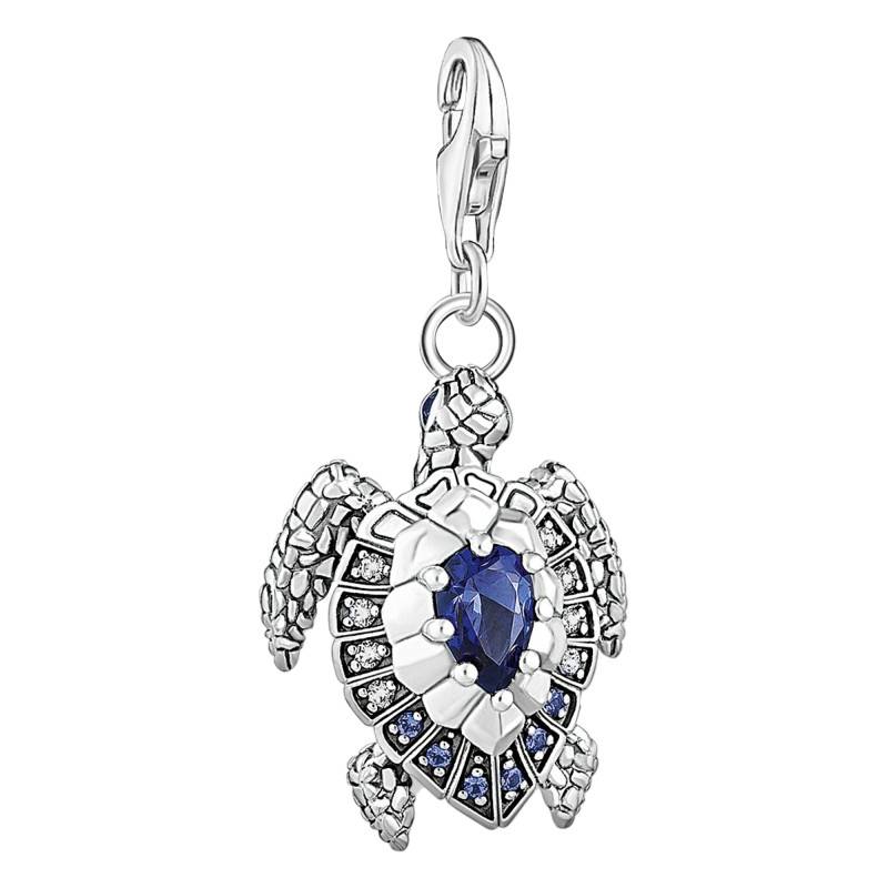 925 Silver Turtle Charm Pendant & Bicolor Stones - 1897-667-1 - Thomas Sabo