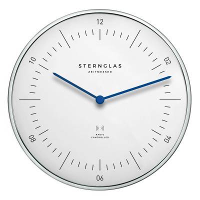 Horloge Murale Naos White Radio Controlled - Sternglas