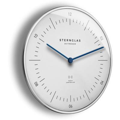 Horloge Murale Naos White Radio Controlled - Sternglas