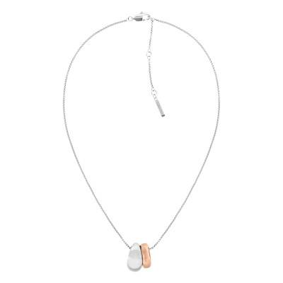 Steel Timeless Refine Necklace, Length 45.70 cm to 50.70 cm - 35000610 - Calvin Klein