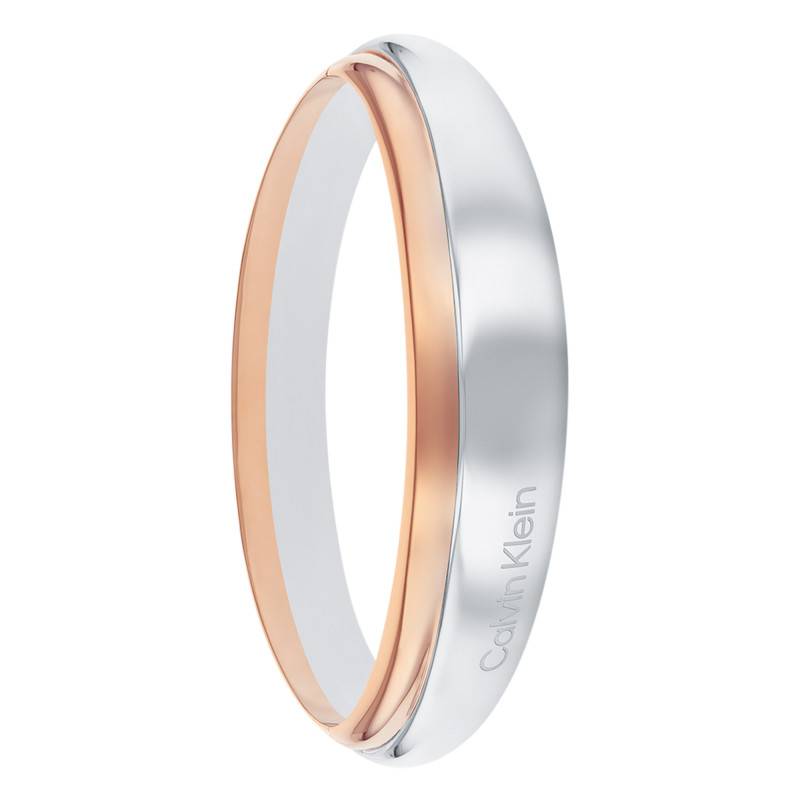 Silver & Rose Gold Stainless Steel Timeless Refine Bracelet, Length 17.50 cm - 35000612 - Calvin Klein