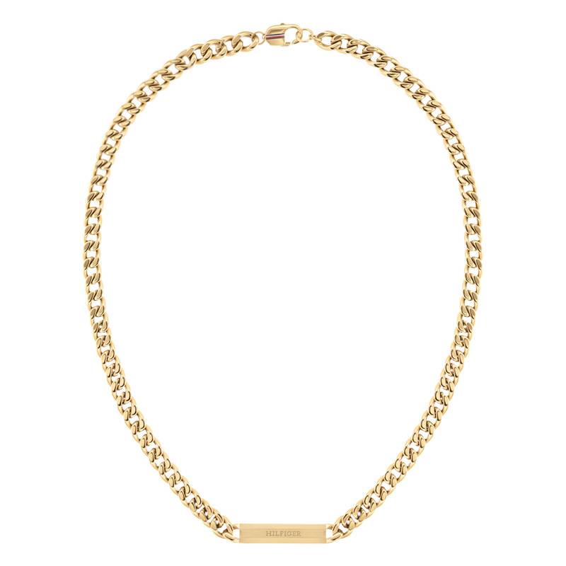 Clash Curb Chain Necklace in Gold-Plated Steel, Length 61 cm - 2790578 - Tommy Hilfiger