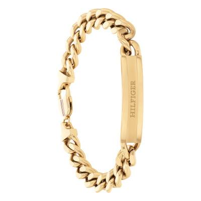 Gold-Tone Steel Clash Curb Chain Bracelet, 19 cm - 2790580 - Tommy Hilfiger