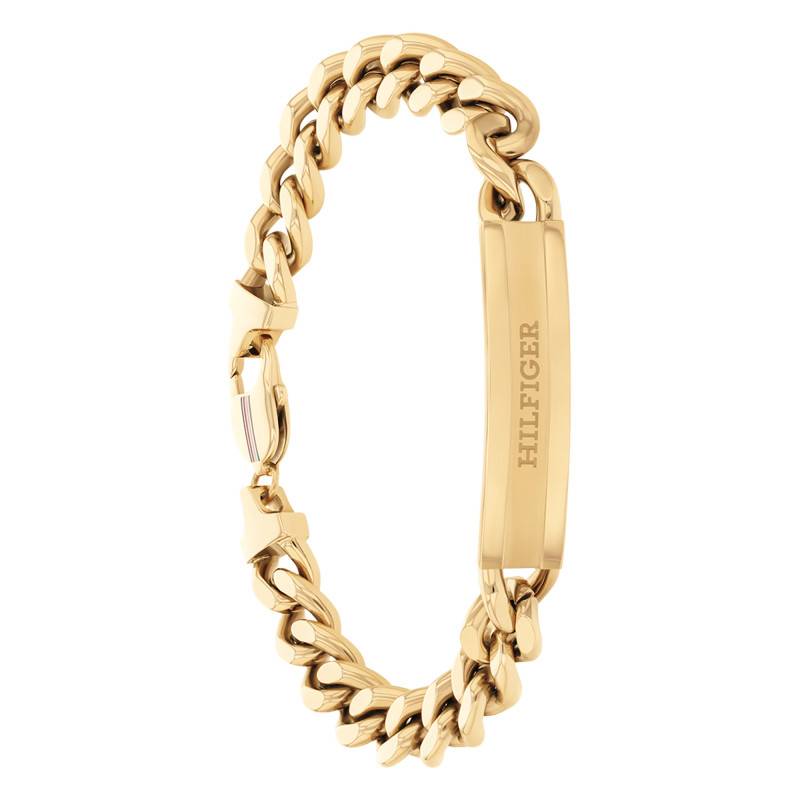 Gold-Tone Steel Clash Curb Chain Bracelet, 19 cm - 2790580 - Tommy Hilfiger
