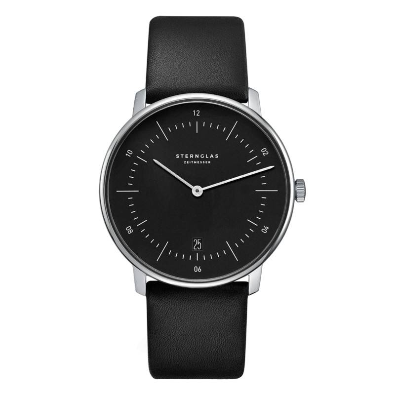 Naos Black Silver Premium Black Watch S01-NA03-PR07 - Sternglas