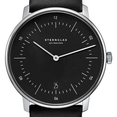 Naos Black Silver Premium Black Watch S01-NA03-PR07 - Sternglas