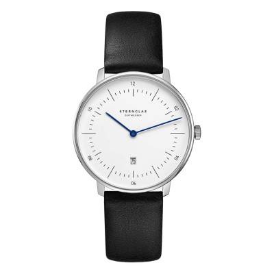 Montre Naos XS Silver Klassik Black S01-ND01-KL05 - Sternglas
