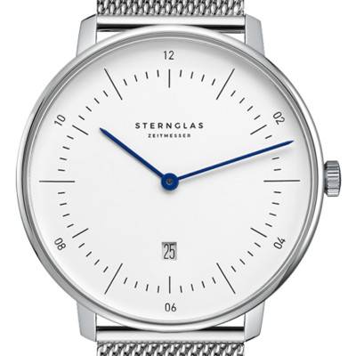 Naos XS Silver Watch S01-ND01-MI01 - Sternglas