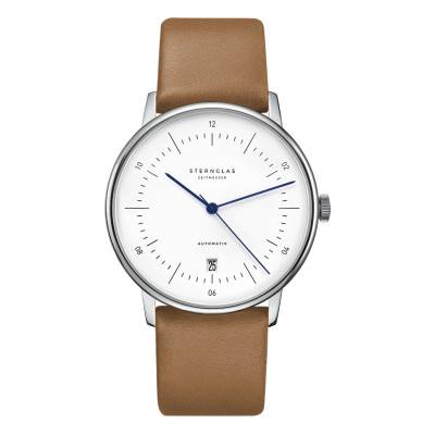 Montre Naos Automatic Silver Premium Brown S02-NA01-PR01 - Sternglas