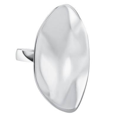 Sculptural CK Reflect Steel Ring - 35000622D - Calvin Klein