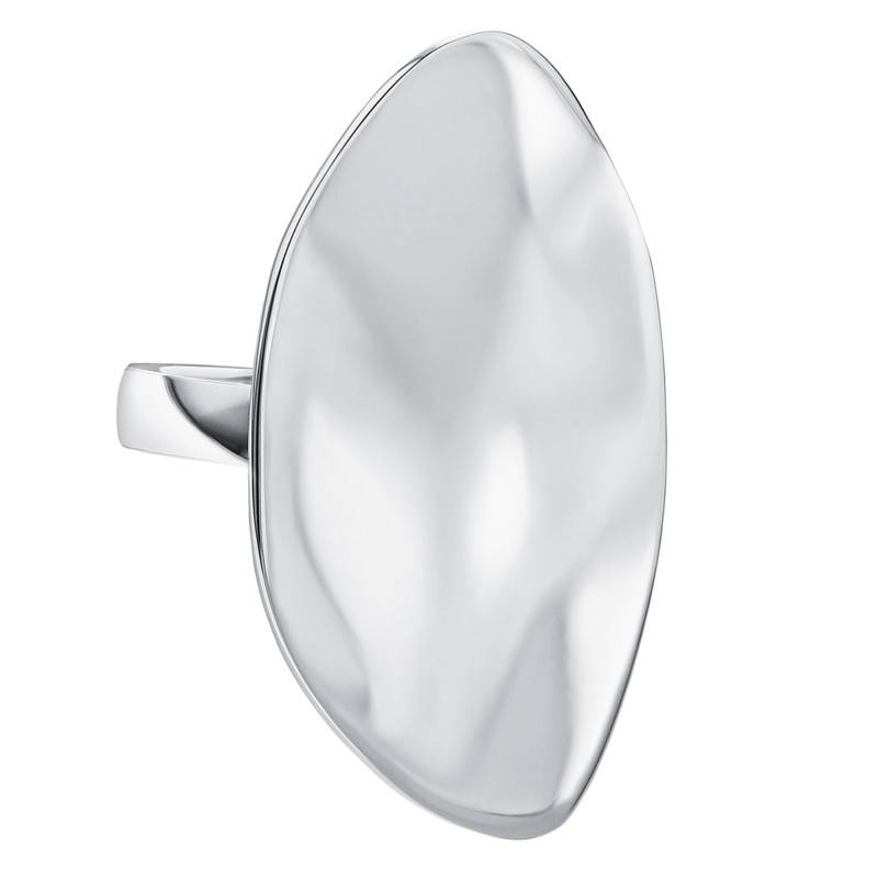 Sculptural CK Reflect Steel Ring - 35000622D - Calvin Klein