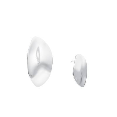 CK Reflect Sculptural Drop Earrings in Steel - 35000620 - Calvin Klein