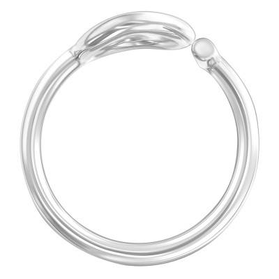 Bague Fil Rond et Barre Argent Massif - Artemis