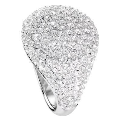 Bague Cocktail Meteora Métal Rhodié & Cristaux Blancs - 5684246 - Swarovski