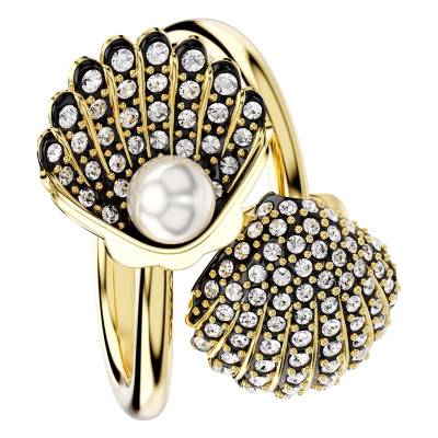 Bague Ouverte Idyllia Métal Doré & Cristaux Blancs - 5683952 - Swarovski