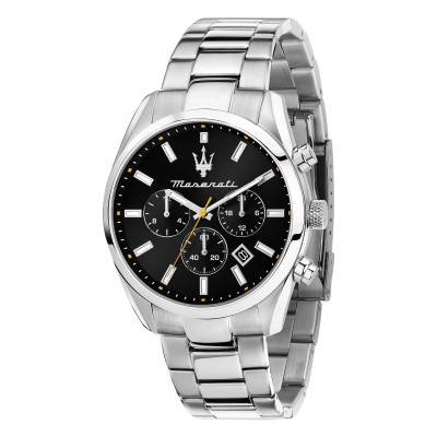 Attrazione Black Steel Watch R8853151010 - Maserati