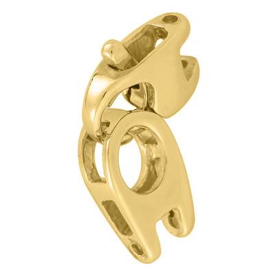 Yellow Gold 750 Handcuff Clasp, 5,50 x 17 mm - Les Essentiels