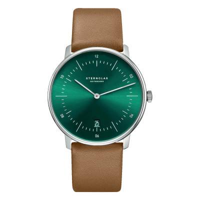 Montre Naos Green Silver Premium Brown S01-NA08-PR01 - Sternglas