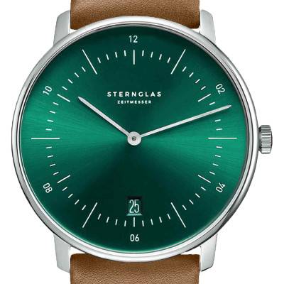 Montre Naos Green Silver Premium Brown S01-NA08-PR01 - Sternglas