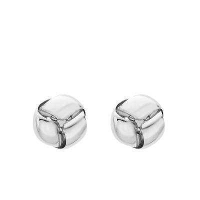 Boucles d'oreilles Nœuds en Or Blanc 375 - Emanessence