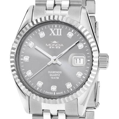 Montre Icon Legend Lady Diamonds MS-207-SS-05DGY-GB - Mondia
