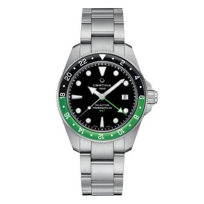 DS Action GMT Powermatic 80 Watch C0329291105100 - Certina