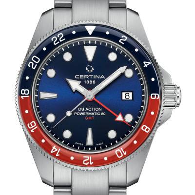 Montre DS Action GMT Powermatic 80 C0329291104100 - Certina